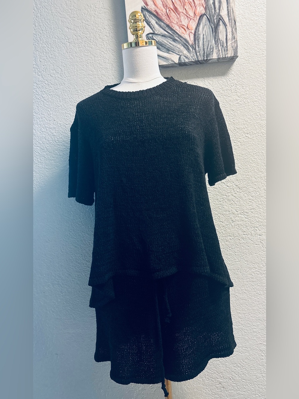 La Voûte Lounge Black Knit Wear Set